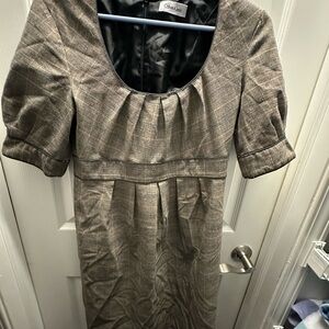 Calvin Klein Women's Plaid Short Sleeve Dress